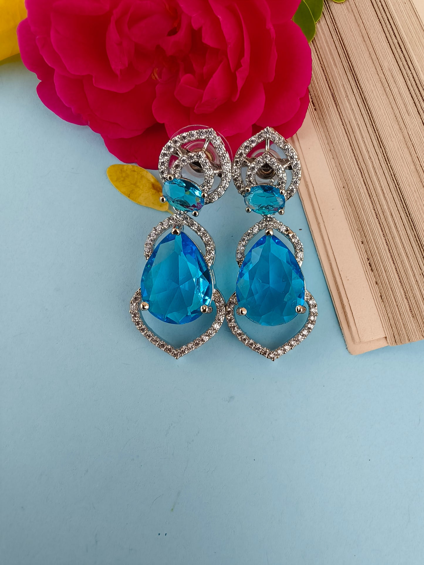 Royal Sky Blue Zirconia Earing
