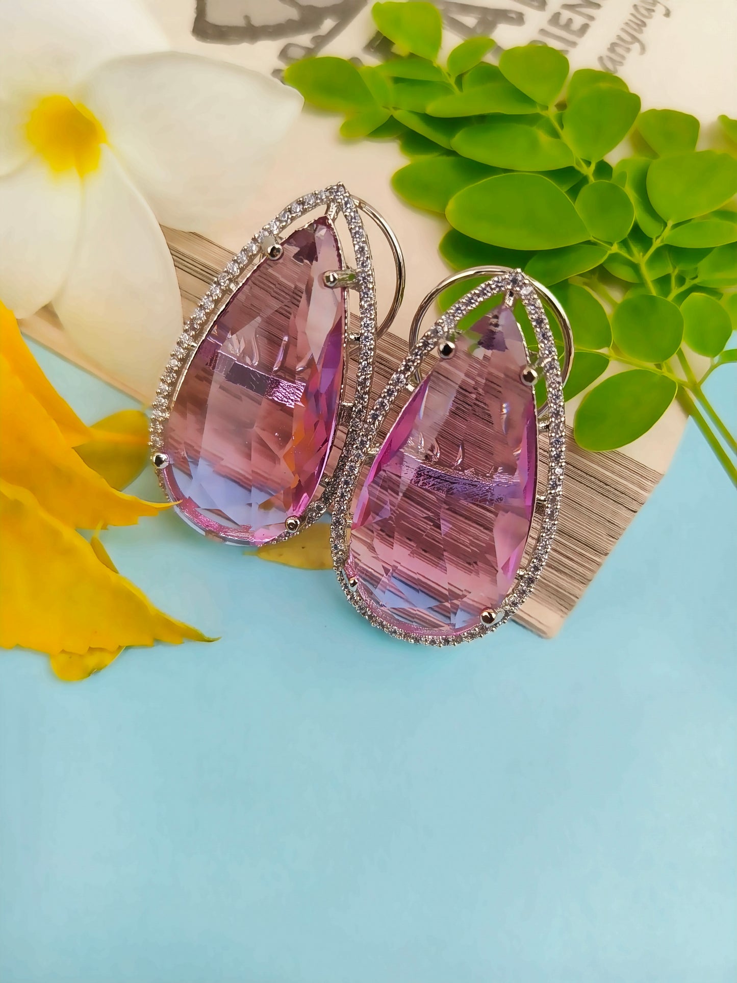 Lavender Luxe Zirconia Studs