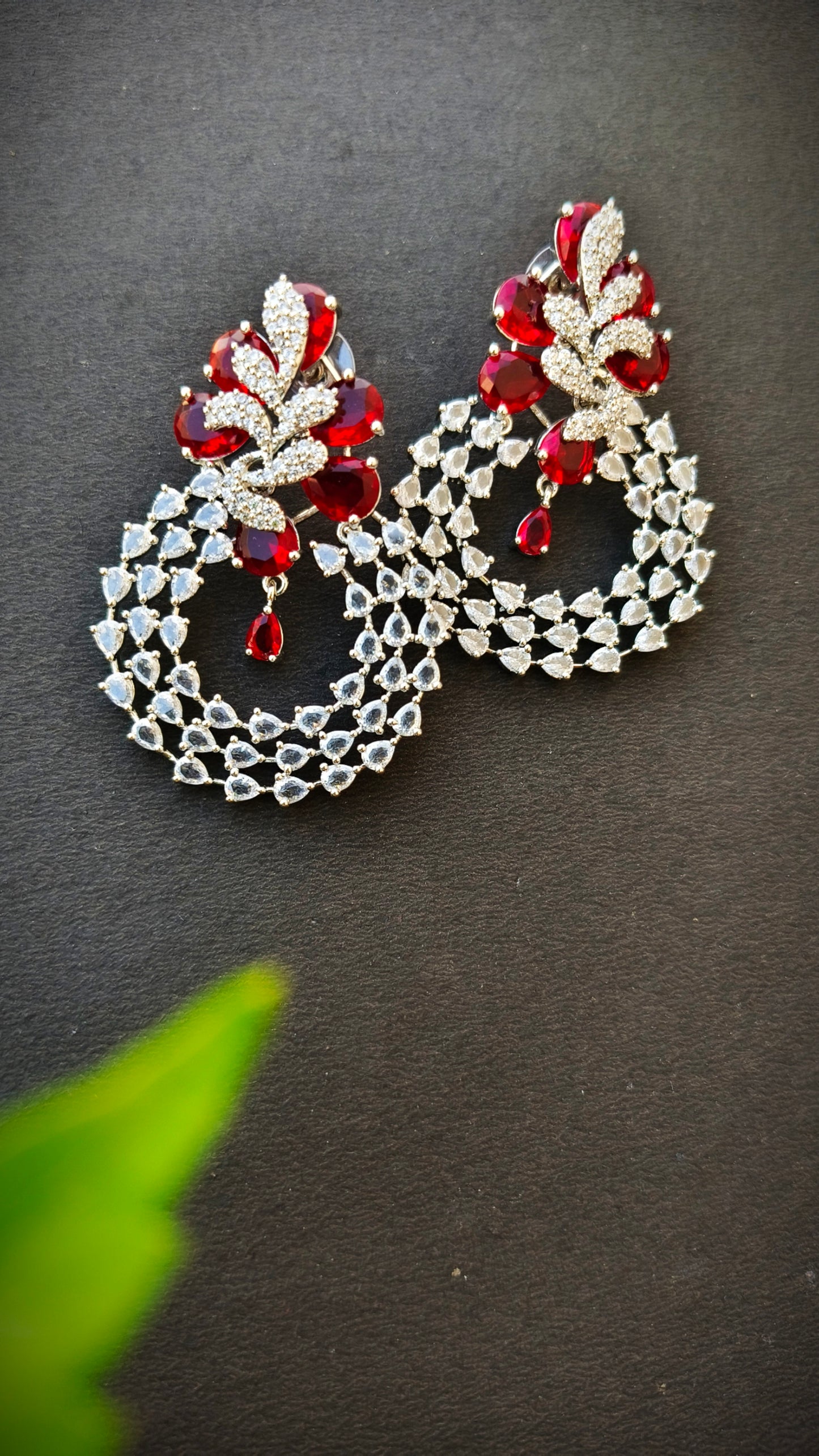 Red Nile Zirconia Earring