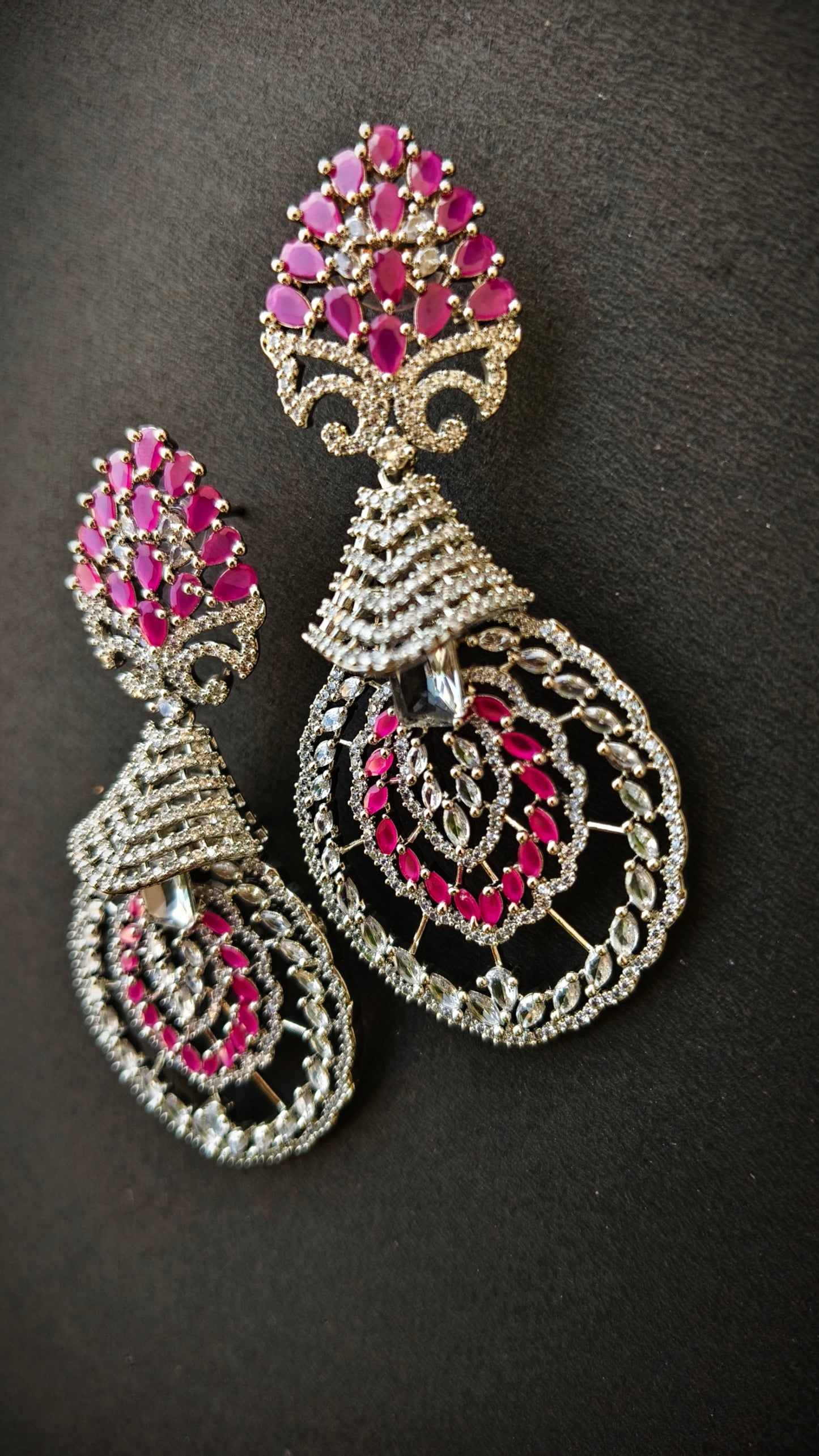 Pink Nehal Zirconia Chandballi