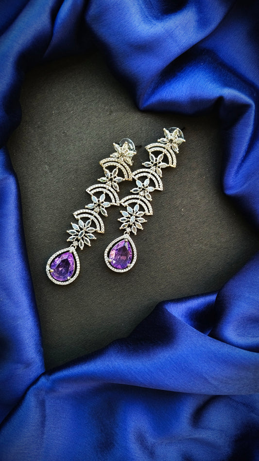 Lavender Veera Zirconia Dangler
