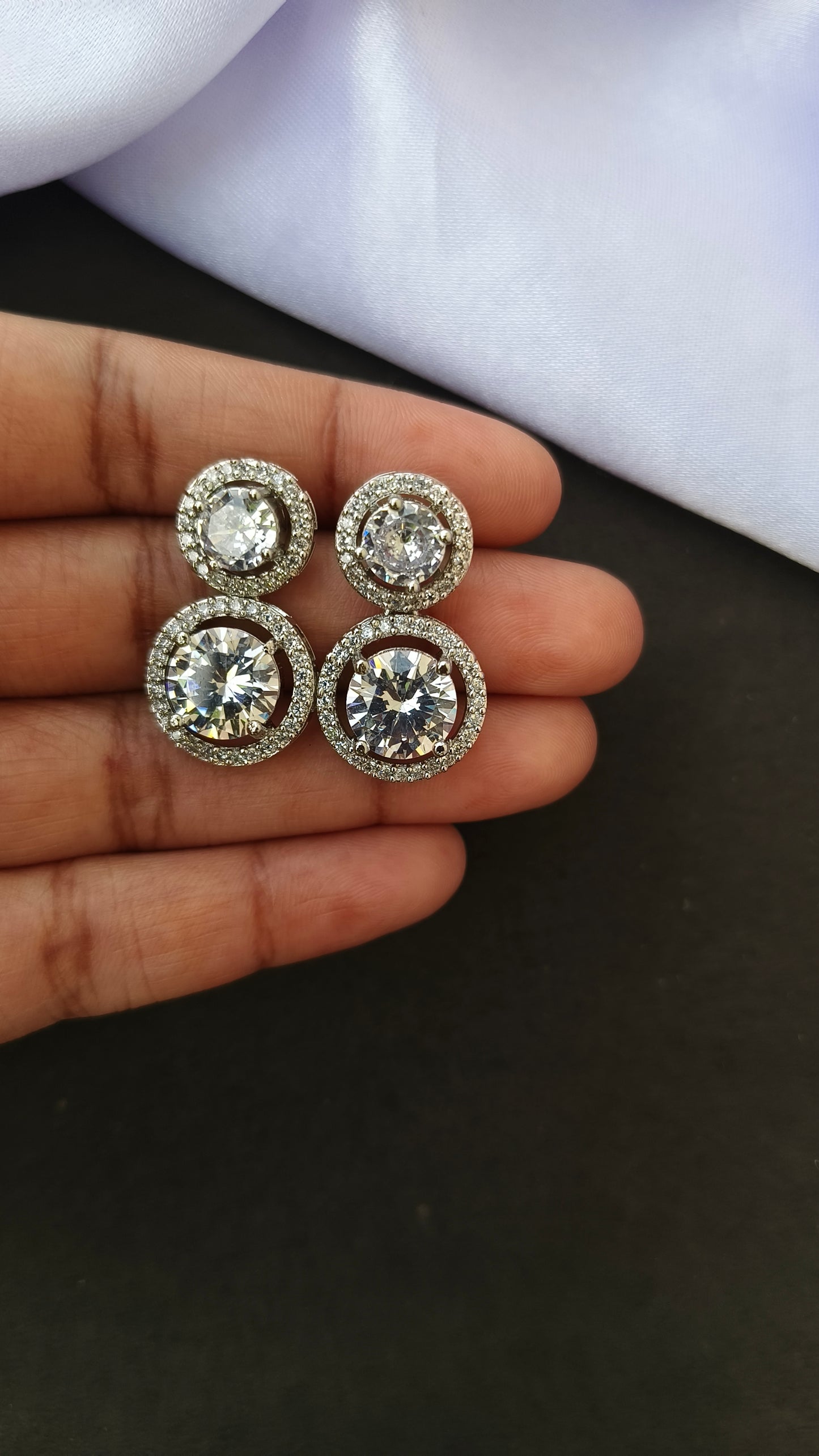 Silver Avni Zirconia Earring